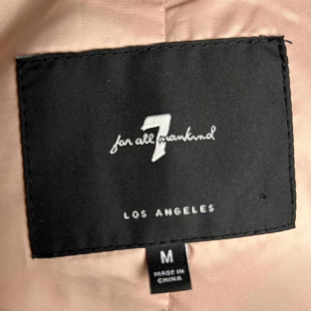 7 For All Mankind Floral Quilted Jacket Medium Cotton Cottagecore Pink Patchwork - Picture 10 of 13